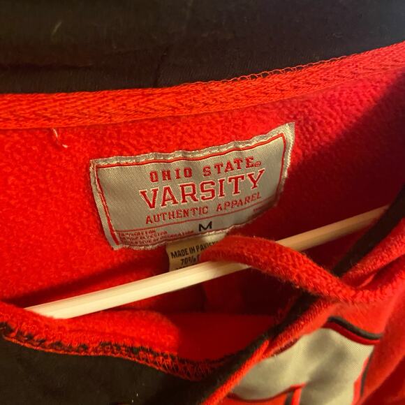 Red Ohio State Hoodie Size Medium - Picture 3 of 3